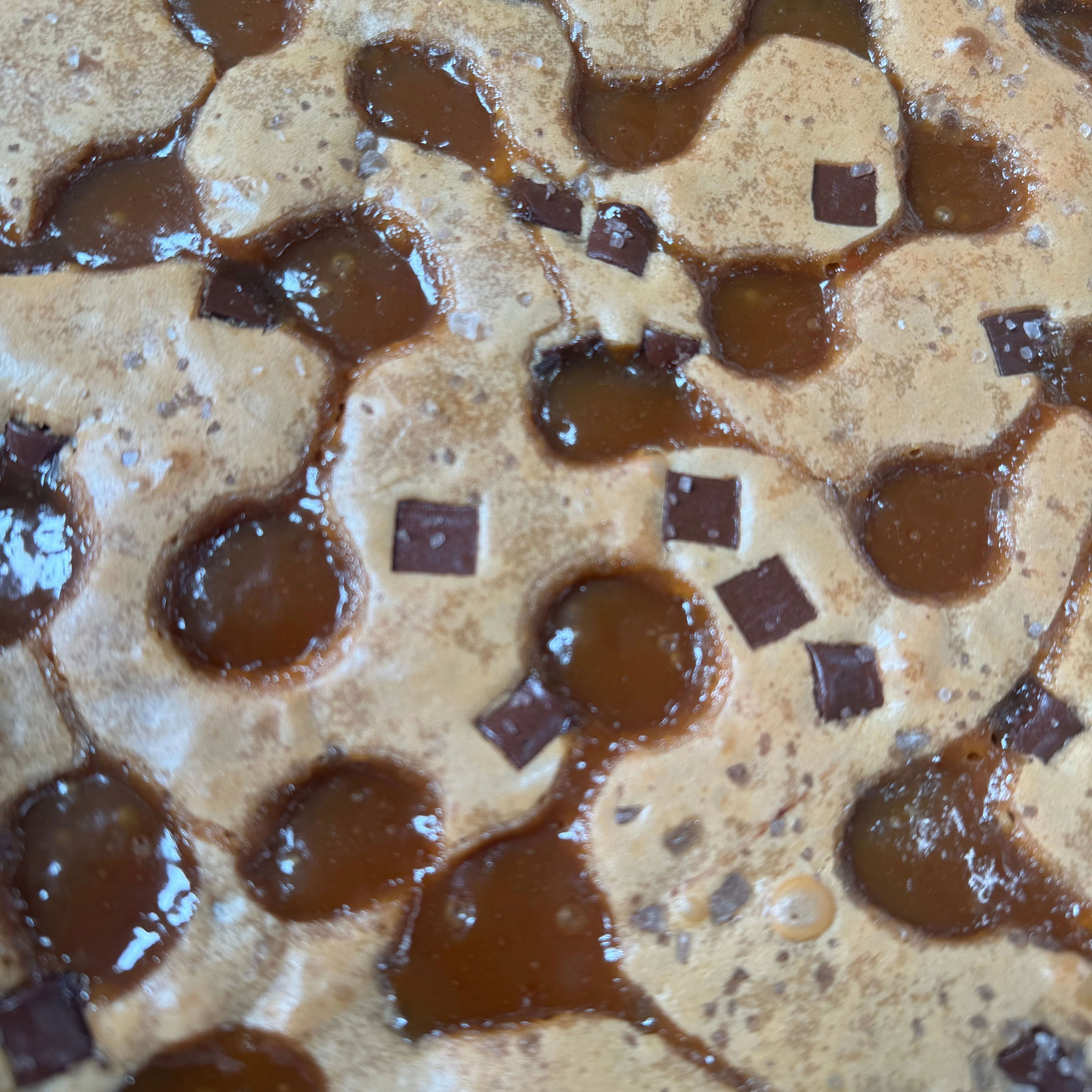 Salted Caramel Brown Sugar Blondie Piece